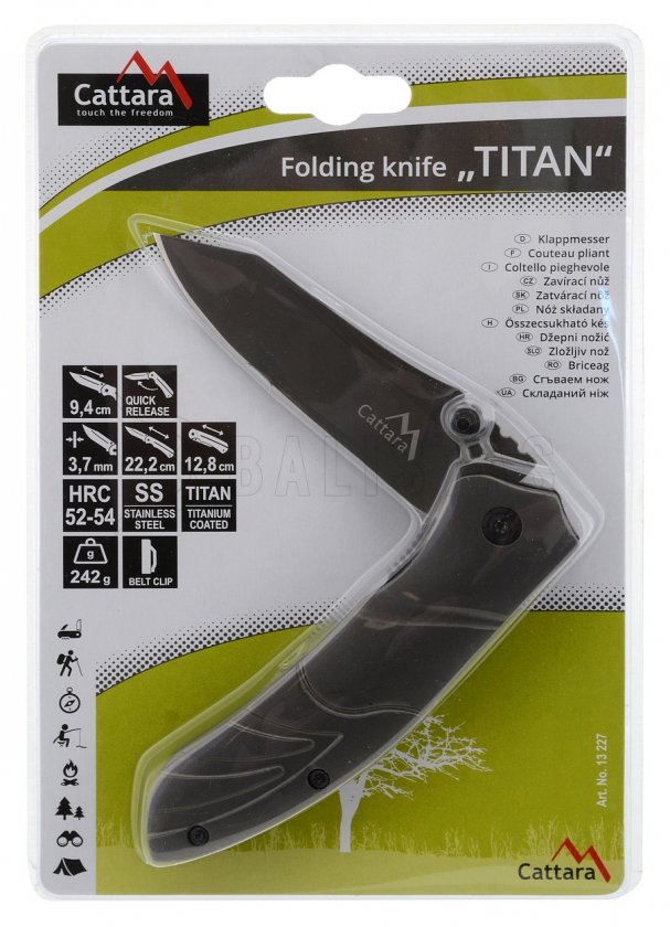Titan zárókés biztosítékkal 22 cm