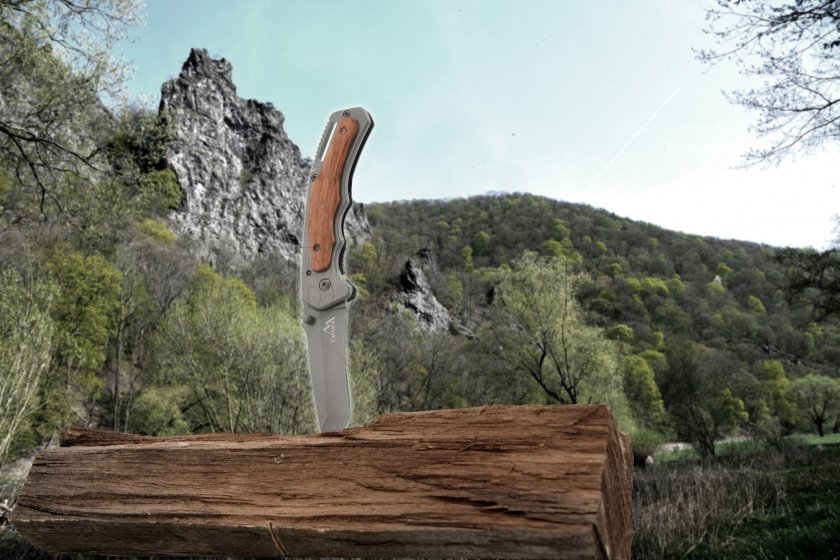 Hajtogatós kés Hiker biztosítékkal 20 cm
