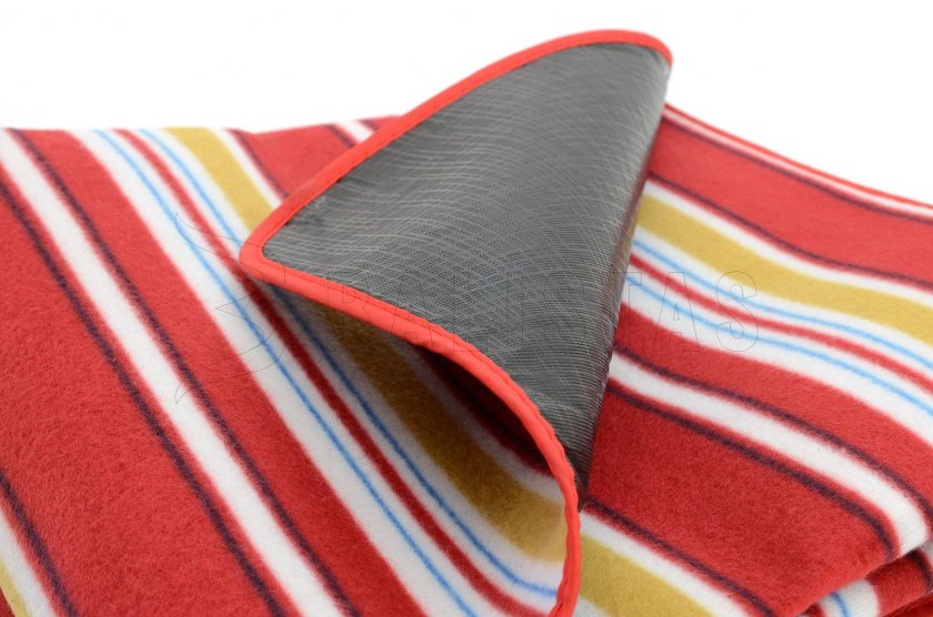 Piknik takaró Fleece 150x135 cm piros