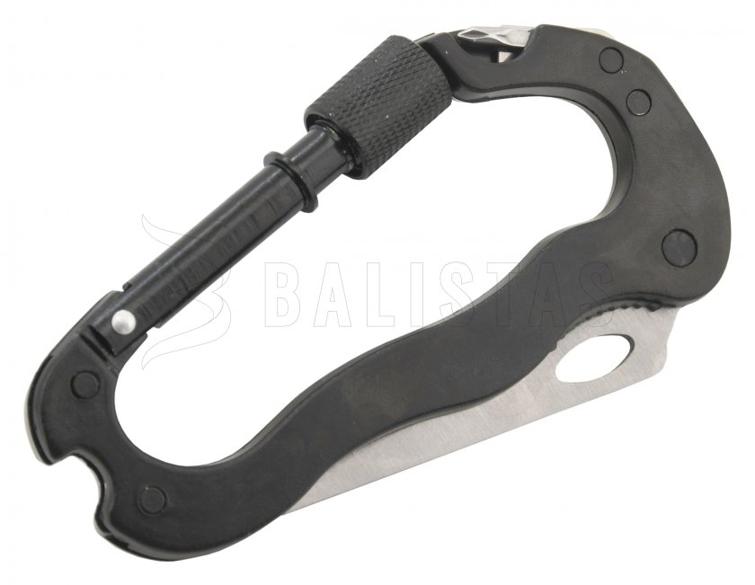Multifunkciós, teljesen fém karabiner 5in1