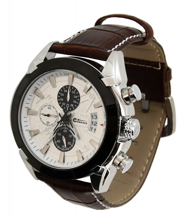 Chrono White Compass karóra