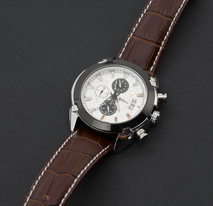 Chrono White Compass karóra