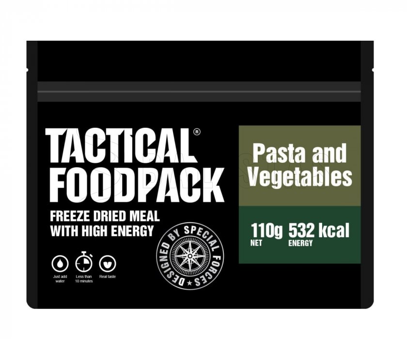 Dehidratált étel - tészta zöldséggel Tactical Foodpack