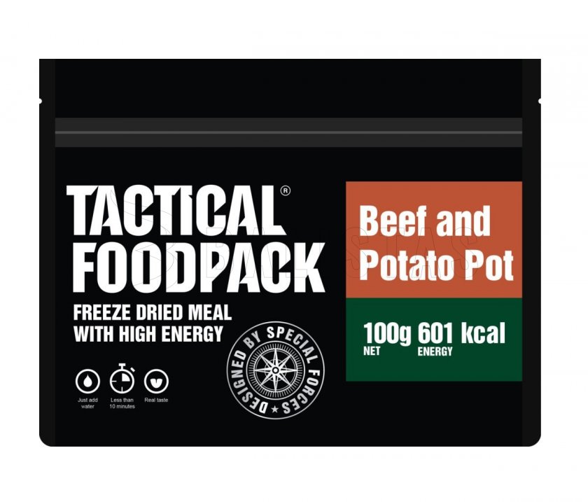 Dehidratált étel - marhahús burgonyával Tactical Foodpack