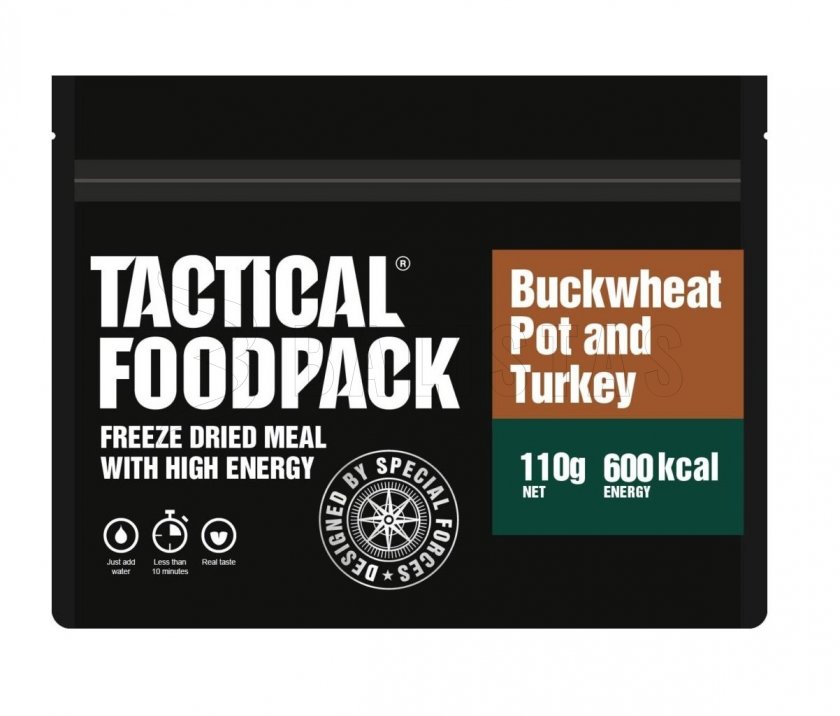 Dehidratált étel – pulykahús hajdinával Tactical Foodpack