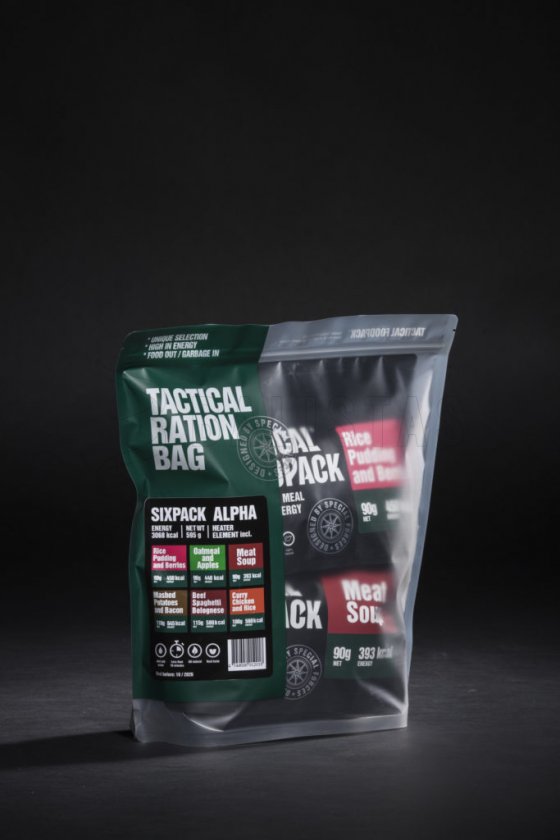 6x MRE dehidratált étel szett - Tactical Six Pack Alpha Tactical Foodpack