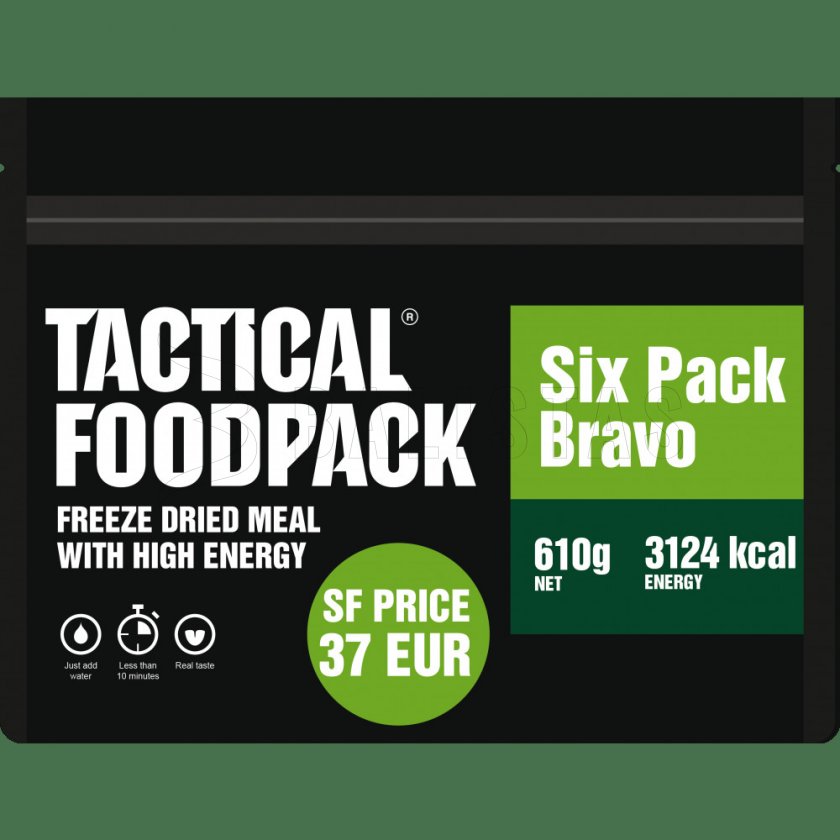 6x MRE dehidratált étel szett - Tactical Six Pack Bravo Tactical Foodpack