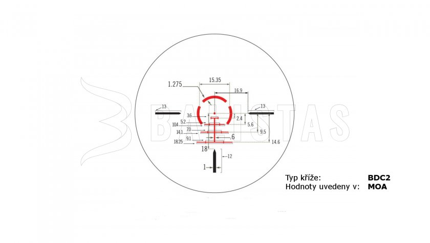 Vortex Strike Eagle 1-8x24 BDC2 céltávcső