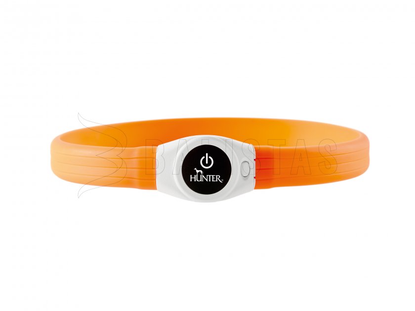 Világító nyakörv Hunter Yukon LED 20-63cm narancssárga