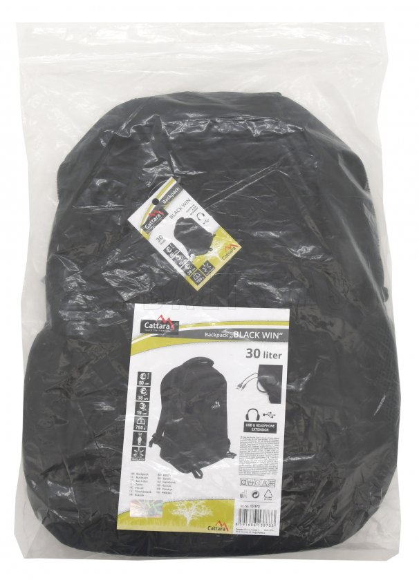 Hátizsák Cattara 30l BLACK WIN
