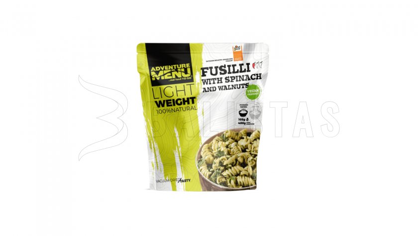 Fusilli spenóttal és dióval Adventure Menu Lightweight