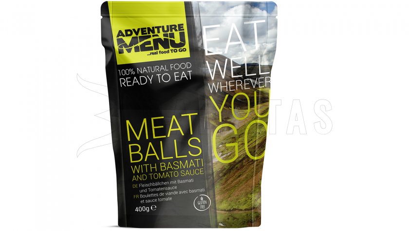 Masové koule basmati rizzsel és paradicsommártással Adventure Menu
