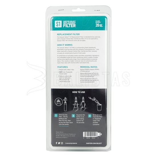 Sawyer S1 Foam Filter palack