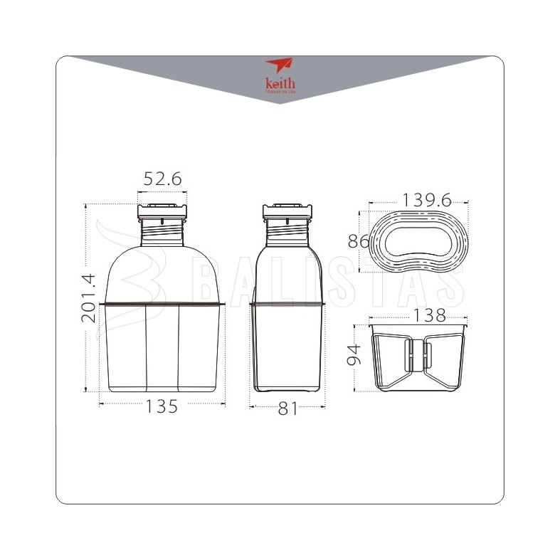 Titan főzőkészlet Keith Canteen Mess Kit