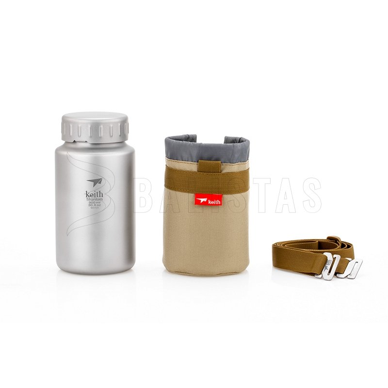 Titanium Sport Bottle Keith, 900 ml