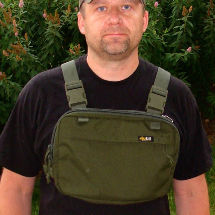 Mellkasi táska Jubö Front Bag Classic zöld