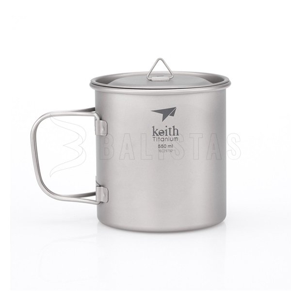Titan bögre Keith fedéllel 550ml