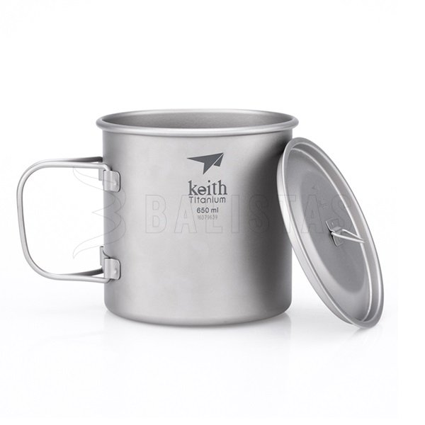 Titán bögre Keith fedéllel 650ml