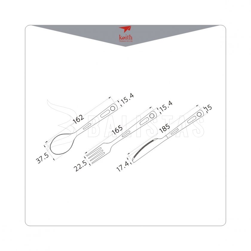 Titan evőeszközkészlet Keith Cutlery Set