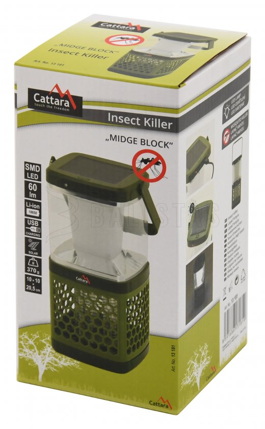 USB lámpa és rovarcsapda Cattara Midge Block