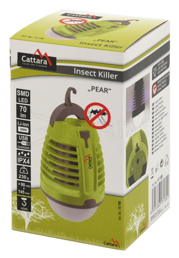 USB lámpa és rovarcsapda Cattara Pear