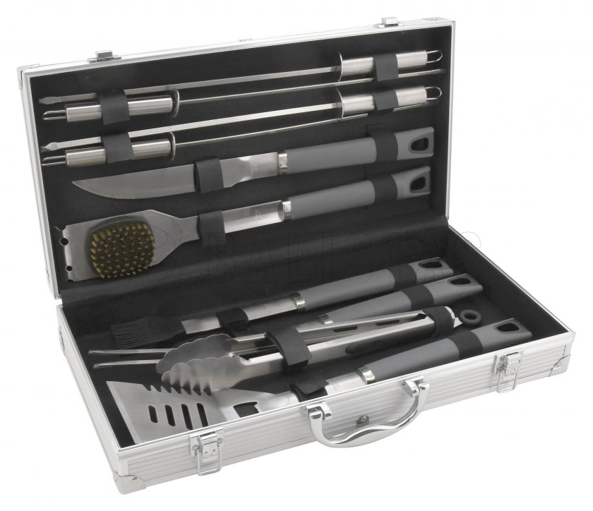 Grillező eszközkészlet Cattara Grey Line, 11 db-os készlet