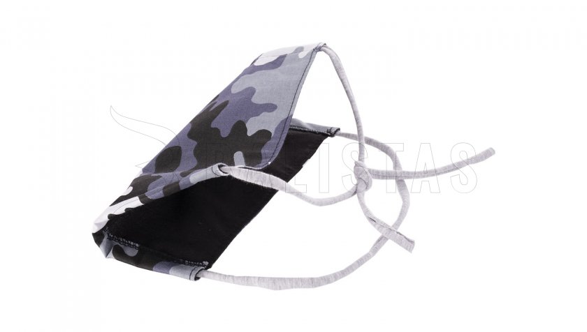 Téli pamut szájmaszk Camo négyzet