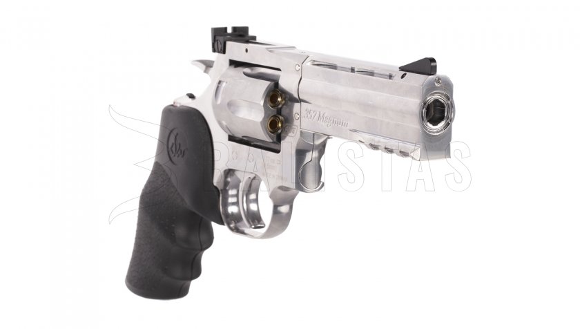 Légpisztoly revolver ASG Dan Wesson 715 4" silver diabolky