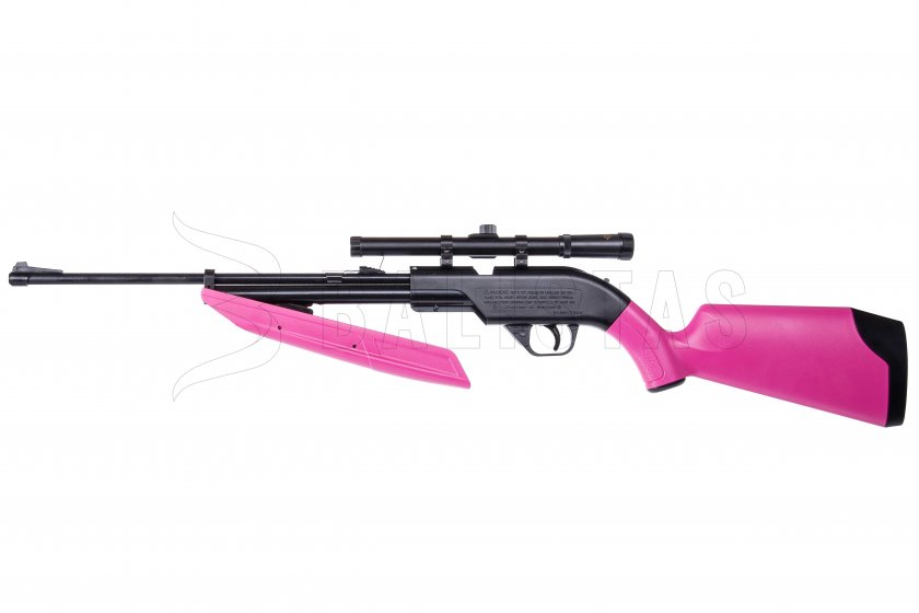Légpuska Crosman Pumpmaster 760 SET 4,5mm rózsaszín