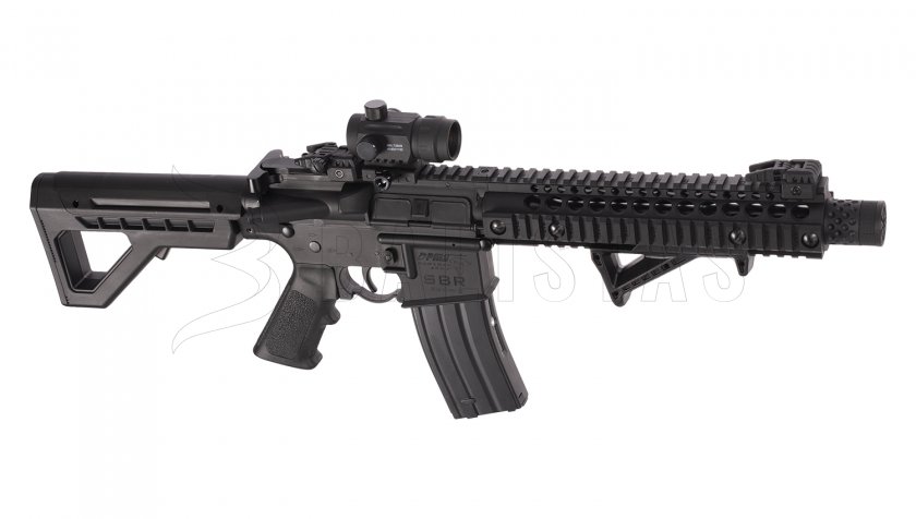 Légpuska Crosman DPMS SBR Full Auto 4,5mm kolimátorral
