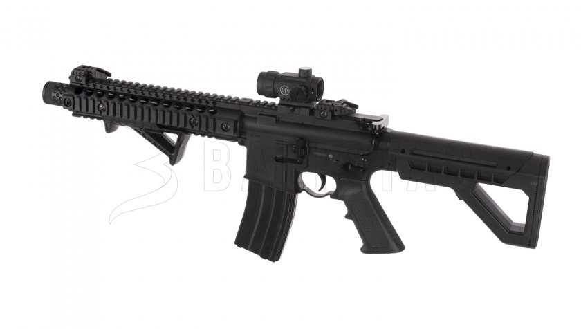 Légpuska Crosman DPMS SBR Full Auto 4,5mm kolimátorral