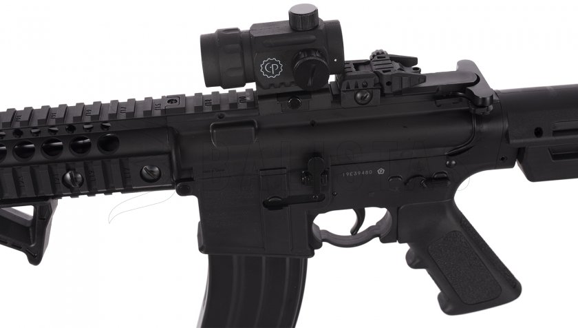 Légpuska Crosman DPMS SBR Full Auto 4,5mm kolimátorral