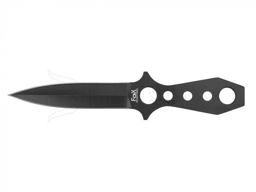 Dobókés Fox Outdoor 22,5 cm tokkal, fekete