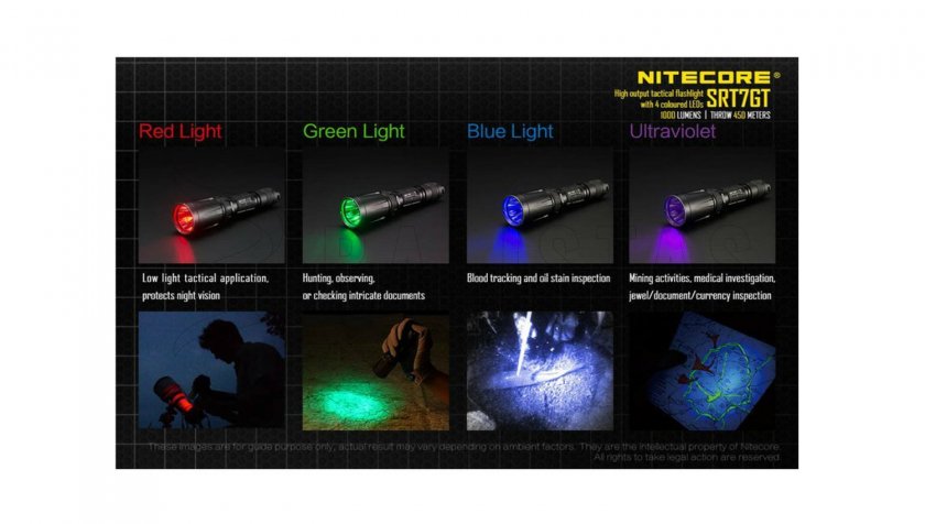 Taktikai zseblámpa Nitecore SRT7GT