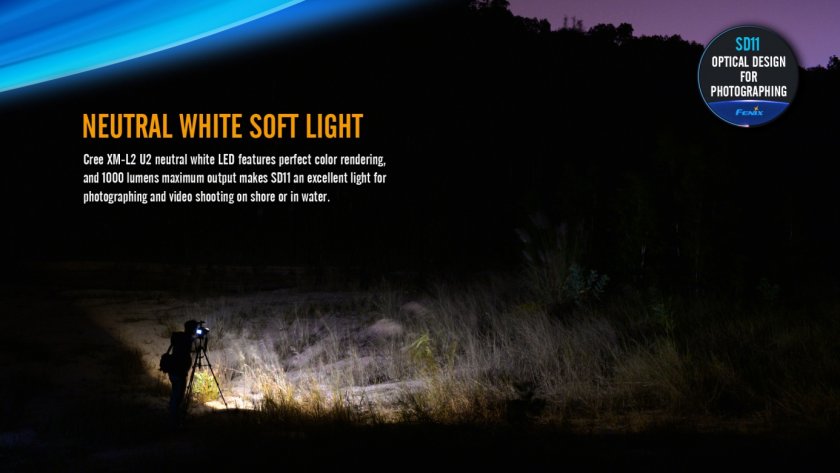 Búvár LED lámpa Fenix SD11