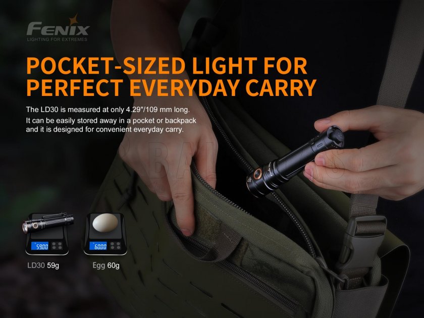 Fenix LD30 zseblámpa + USB akkumulátor 3500 mAh