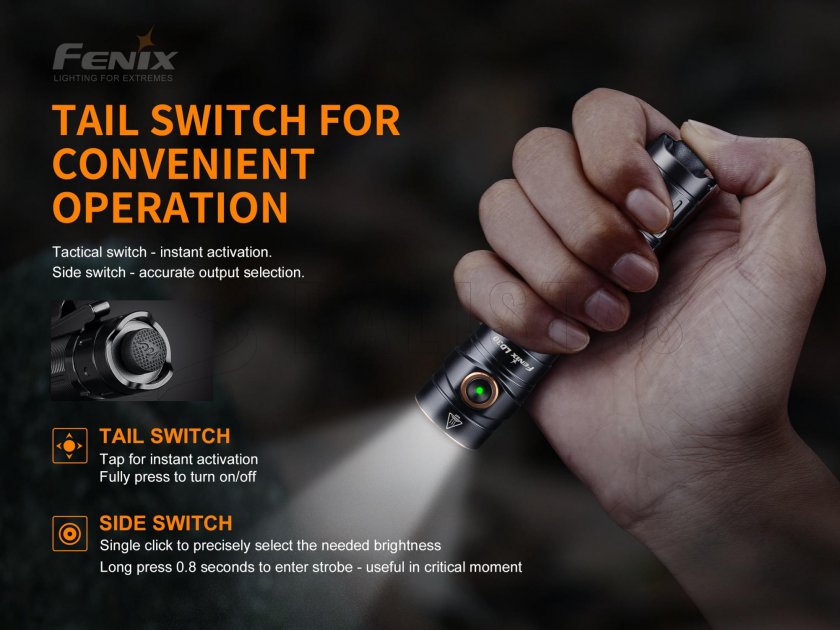Fenix LD30 zseblámpa + USB akkumulátor 3500 mAh