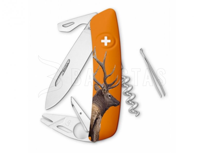 Svájci zsebkés Swiza TT03 Wildlife Bull Elk