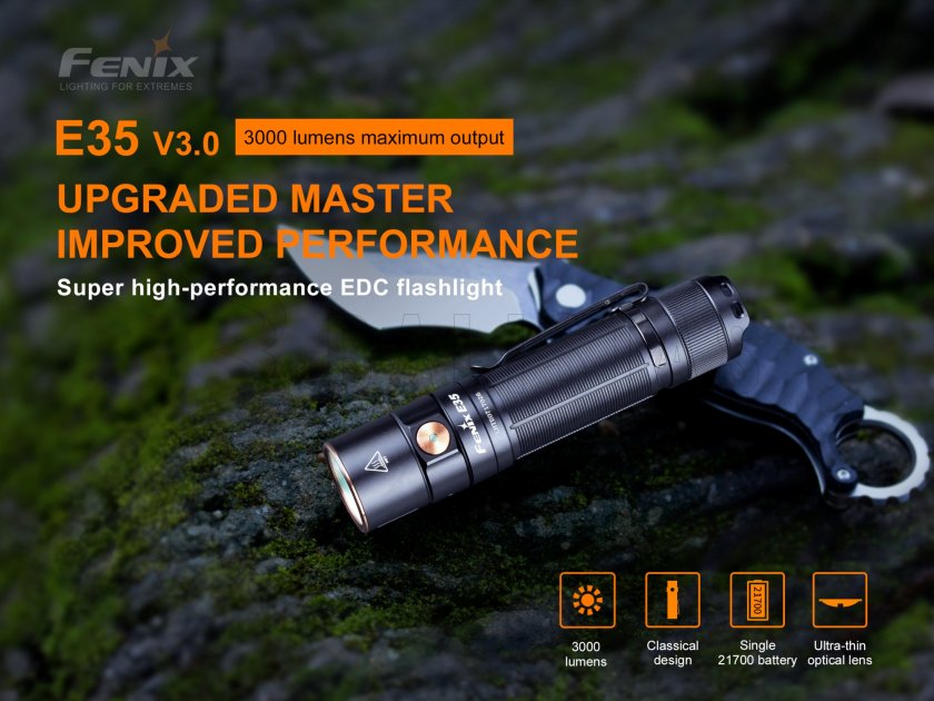 Zseblámpa Fenix E35 V3.0