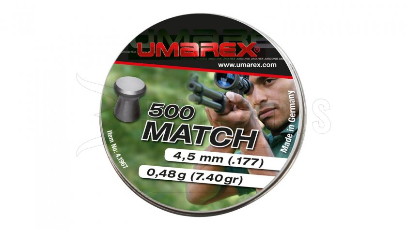 Diabolo Umarex Match Pro 4,5mm 500db