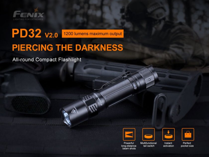 Zseblámpa Fenix PD32 V2.0 2