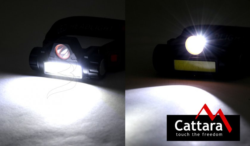 Tölthető fejlámpa Cattara 120lm