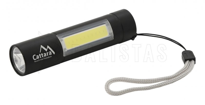 Zseblámpa LED Cattara 120lm, újratölthető