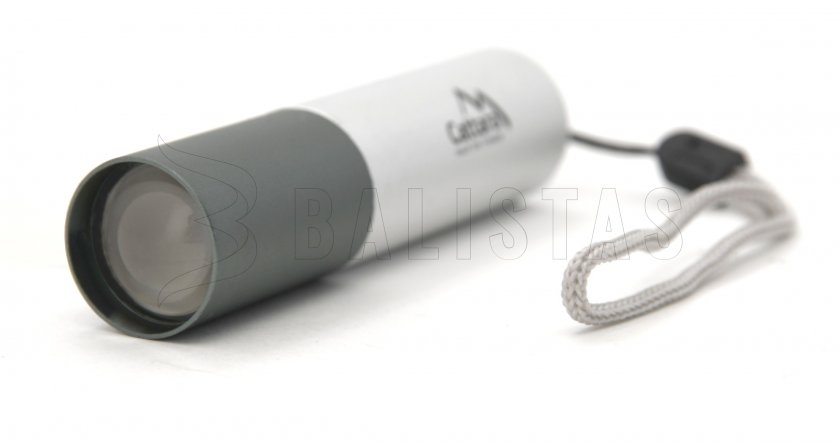 Zseblámpa LED Cattara 120lm ZOOM, újratölthető, SILVER