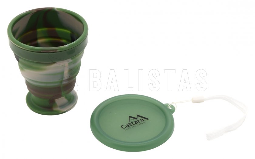 Szilícium‑szilikon összehajtható pohár ARMY 200ml
