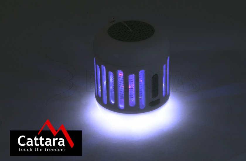 MUSIC CAGE Bluetooth tölthető lámpa + UV rovarcsapda