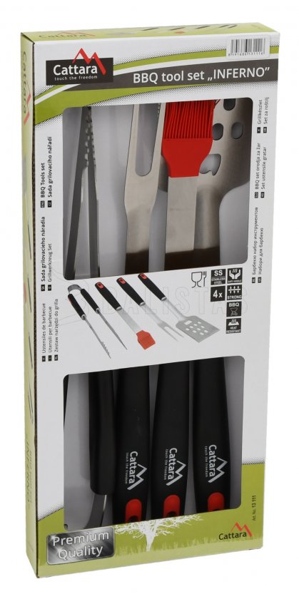 Grillező eszközök INFERNO készlet 4 db