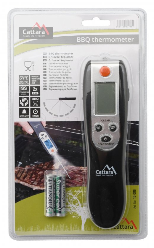 Grill hőmérő digitális összehajtható