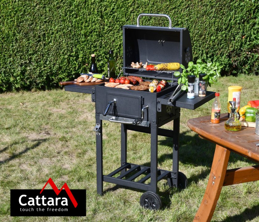 Faszenes grillsütő ROYAL PARTNER öntöttvas rostéllyal