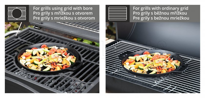 Grill serpenyő kerek LITINA (ROYAL CLASSIC és ROYAL GRANDE grillekhez)